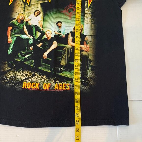 Anvil 2005 Def Leppard Band Graphic Print Rock of Ages Tour Black T-Shirt Sz Lg - Picture 6 of 8